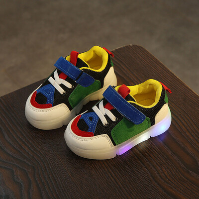 

Kids Baby Infant Toddler Girls Boys Lightning LED Luminous Sport Shoes Sneakers
