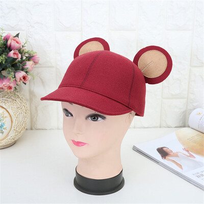 

Tailored Womens Warmer Wool Felt Outback Hat Cute Girls Cap Ear Design