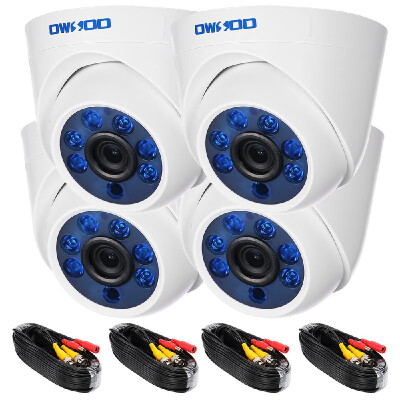 

OWSOO 4720P 1500TVL AHD Indoor Dome CCTV Camera 460ft Surveillance Cable Support IR-CUT Night View 6pcs Array Infrared Lamps 1