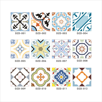 

〖Follure〗12Pcs Decorative Tile Stickers Simulation Tile Stickers Fashion Tile Stickers