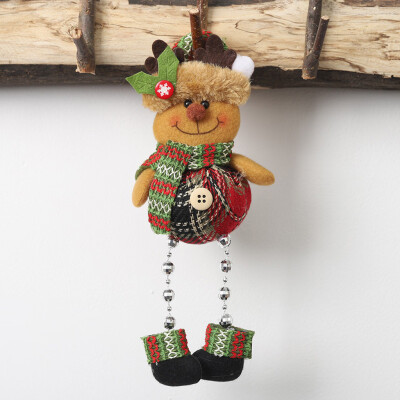 

Gobestart Christmas Tree Ornament Doll Hanging Snowman Santa Claus Door Window Decoration