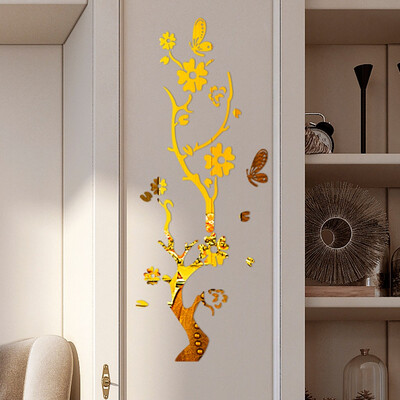 

〖Follure〗3D Diy Plum Blossom Fashion Acrylic Wall Sticker Modern Stickers Decoration