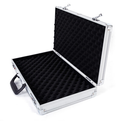

452575cm Aluminum New Framed Locking Gun Pistol Handgun Locking Box Hard Storage Carry Case