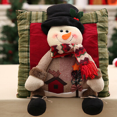 

Tailored Christmas Decorations Santa Claus Snowman Family Christmas Pillow
