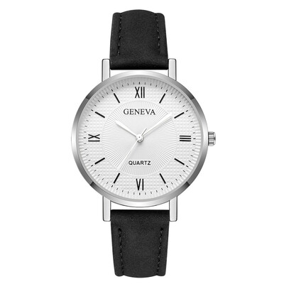 

Geneva Leather Strap Women Watches Bracelet Ladies Clock Hour Quartz Watch Brand Luxury High Quality Casual Dropshipping 233