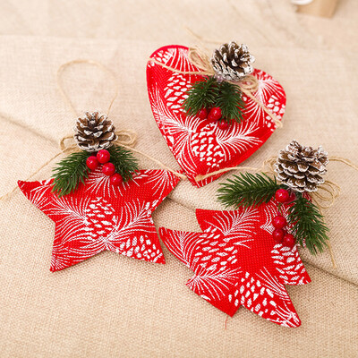 

Tailored Home Decor Gifts Mini Fabric Pendant Christmas Tree Ornament Party Hanging Decor