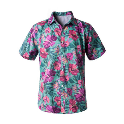 

Toponeto Spring&Summer Fashion Couple Personal Printed Short-sleeved Beach Tops