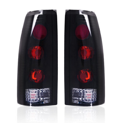 

Tail Lights for 1988-1998 Chevy GMC CK 1500 2500 3500 Black Smoke Rear Lamp LR