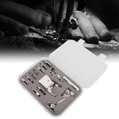 

Greensen 15Pcs Household Multifunctional Sewing Machine Parts Press Foot Sew Machine Accessories Kit Set