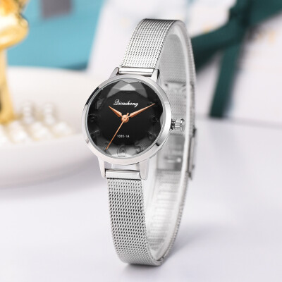 

RM Fashion Simple Exaggerated Digital Scale Convex Mesh With Quartz Female Watch