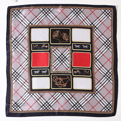 

Joker new scarf spring&summer printing decoration Variety scarf lattice Dongdaemun small square scarf women scarf FJ062