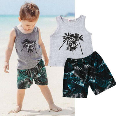 

Toddler Kids Baby Boy Boys Outfits T-Shirt Shorts Pants Summer Clothes Sets