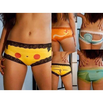 

Pokemon Go Sexy Women Panties Briefs Bikini Knickers Underwear Thongs G-string