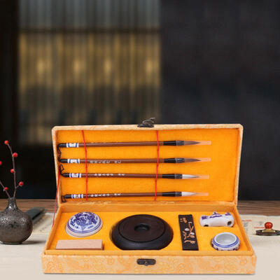 

Greensen Chinese Traditional Calligraphy Set Four Treasures of the Study Brush PenInkPaperInkstone