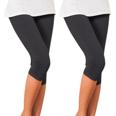 

Tailored Women Comfortable Thigh Slimmer Slip Elasticity Cropped Pleated Pants