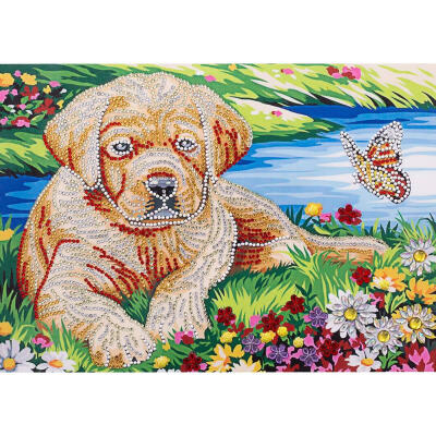 

5D DIY Special Shaped Diamond Painting River Dog Cross Stitch Embroidery