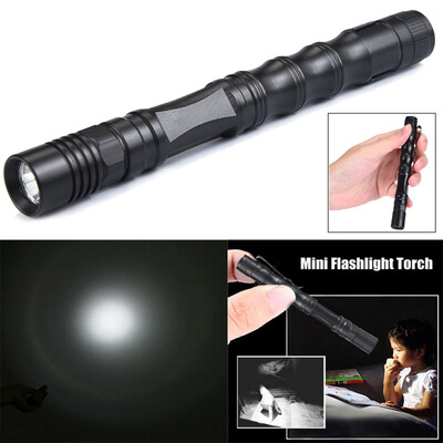 

Saidsome Q5 LED Flashlight Clip Mini Penlight Torch Lamp Pocket Light For AAA Battery flashlight lamp