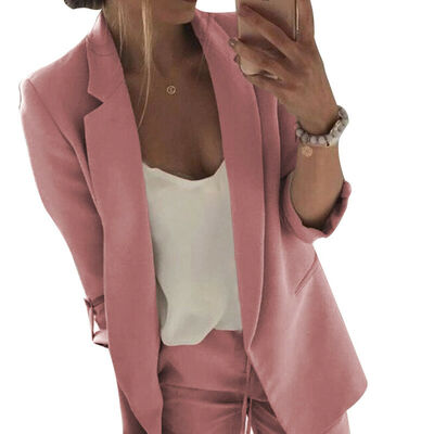 

Women Ladies Long Sleeve Slim Blazer Suit Coat Work Jacket Formal Suit Plus Size