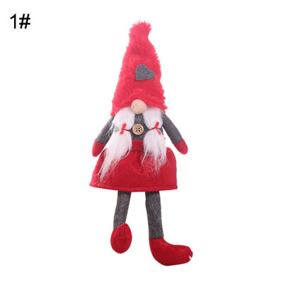 

Christmas Decor Cute Gnome Tomte Dwarf Santa Elf Plush Toy Home Table Ornament