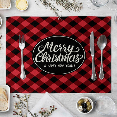 

Gobestart Christmas Kitchen Living Room Decoration Home Restaurant Table Mat Hotel Supplies