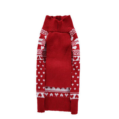 

Dog Snowflake Pattern Sweaters For Autumn Winter Halloween Christmas Puppy Pet Clothing Supplies