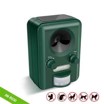 

solar ultrasonic wild animal control motion sensor bird away chaser repeller