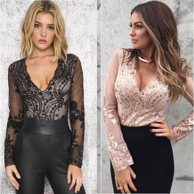 

Sexy Womens Sequined Print Short pants Bodycon Jumpsuit Romper Trousers Clubwear