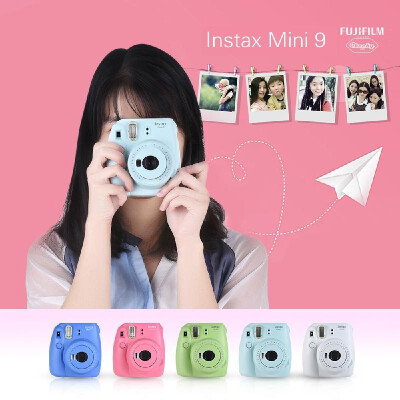 

Fujifilm Instax Mini 9 Instant Camera Film Cam with Selfie Mirror Flamingo Pink