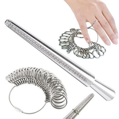 

〖Follure〗Ring Size Stick Mandrel Finger Gauge Ring Sizer Set Measuring Sizes Jewelry Tool UK