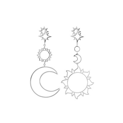 

2019 latest design brand creative bohemian sun&moon earrings generous minimalist earrings gift for women