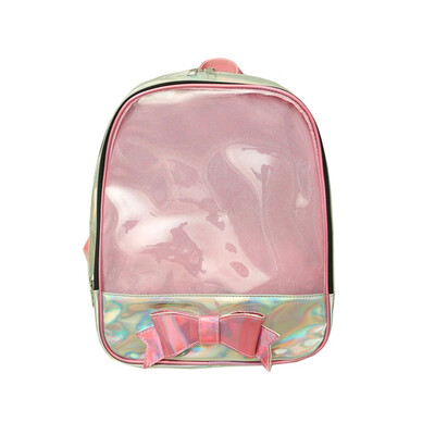 

Tailored Women Ladies Fashion Bowknot Transparent Shoulder Handbag Backpack Casual Bags