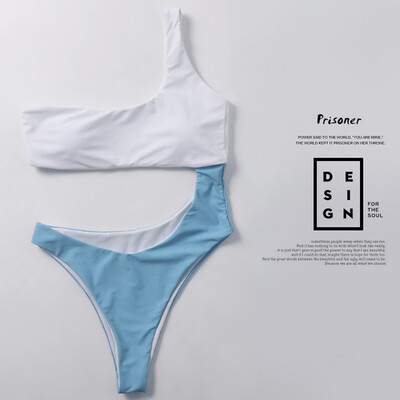 

Roseonmyhand Women Swimwear Bikini Set Solid Color Push-Up Padded Bathing Swimsuit Beachwear