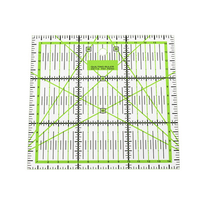 

〖Follure〗Quilting Ruler Acrylic Quilters Ruler Non Slip Rings Patchwork Ruler DIY Sewing Patchwork Tool