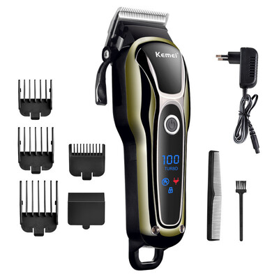 

Turbocharged rechargeable hair clipper professional hair trimmer for men electric cutter hair cutting machine haircut