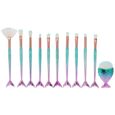 

Pro 11Pcs Makeup Brushes Set Eye Shadow Foundation Powder Eyeliner Eyelash Lip Make Up Brush Cosmetic Beauty Tool