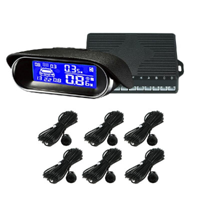 

Car Reverse Backup Radar System Parking Sensors 8 Sensors Electronics Cars Parking Assistance Reversing Radar LCD Display