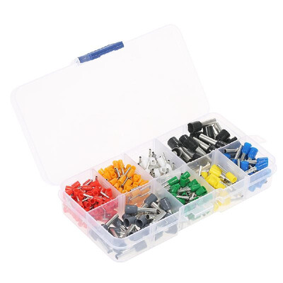 

400PCS Insulated Cord Pin End Terminals Wire Copper Crimp Connector AWG22-10 Electrical Wire Connector Set