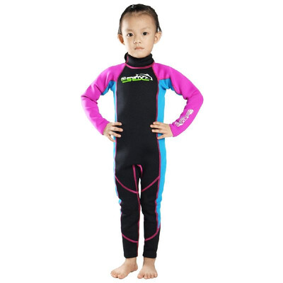 

Kids Diving Suits 2MM Neoprene Wetsuit Boys Girls Zipper Canoeing Swimming Snorkeling Kayaking Swimsuits