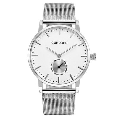 

Gobestart Mens Stainless Steel Minimalist Ultra-Thin Quartz Analog Wrist Watch Waterproof