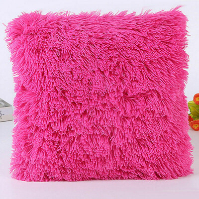 

Plush Soft Fur Plush Throw Pillow Case Cover Home Bed Room Sofa Decoration Furry Waist Comfort Cushion Cover Pillowcase