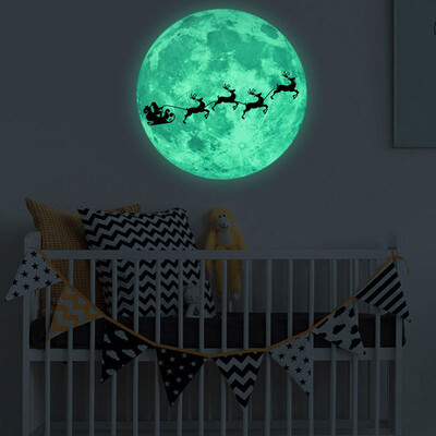 

〖Follure〗Luminous Moon Removable Wall Sticker Home Christmas Decoration