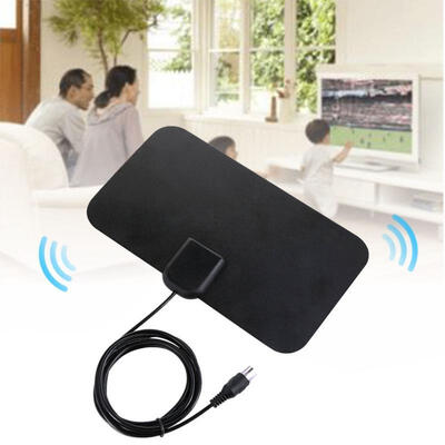 

Indoor Thin Flat TV Antenna HD TV Scout TVFox Type High Def HDTV VHF UHF DTV