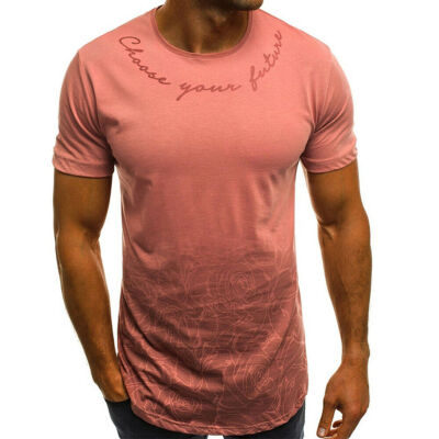 

Mens Gym Summer Slim Fit Casual Short Sleeve Muscle Tee Tops T-shirt Blouse