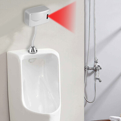 

Bathroom Toilet Exposed Wall Mounted Automatic Sensor Touchless Urinal Flush Valve DC 6VToilet Urinal Valve
