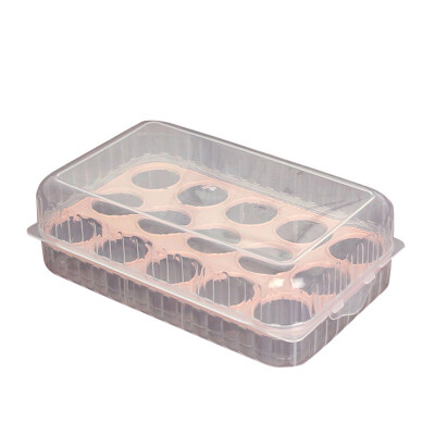 

Refrigerator 15 Grids Eggs Storage Box Holder Clear Container Case Organizer