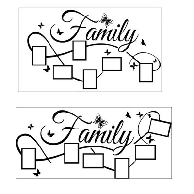 

〖Follure〗Family Photo Frame Wall Sticker Mural Artist Home Decoration