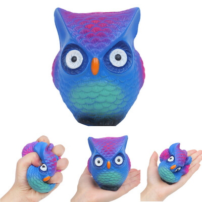 

Siaonvr Adorable Owl Scented Charm Slow Rising Collection Squeeze Stress Reliever Toys