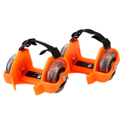 

Easy-on Street Rollers Heel Skates Adjustable Flashing Heel Wheels Clip on Skates for Kids & Adults