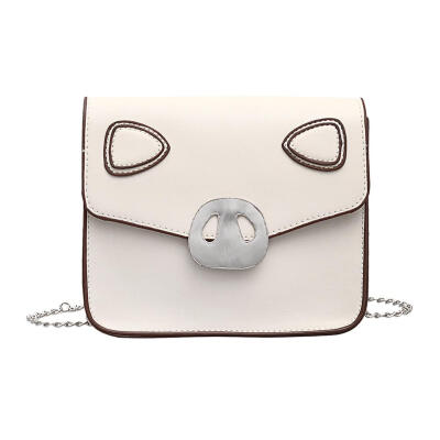 

Pig Shaped Girls Shoulder Handbags Women Chain Small Square Crossbody Bags