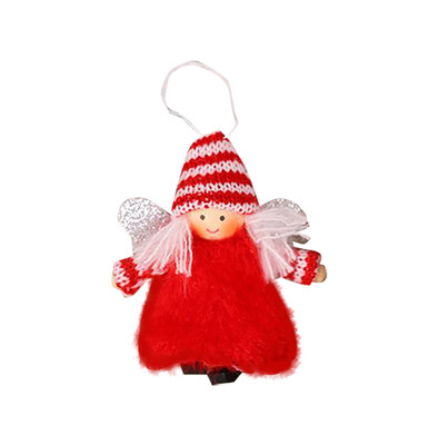 

Gobestart Christmas Decoration Christmas Plush Angel Creative Cartoon Wings Pendant